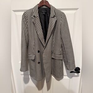 Houndstooth black and white jacket